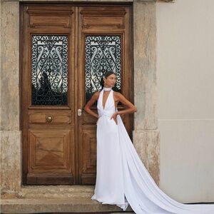 PS Bridal Danielle Copperman neck scarf bridal Dress